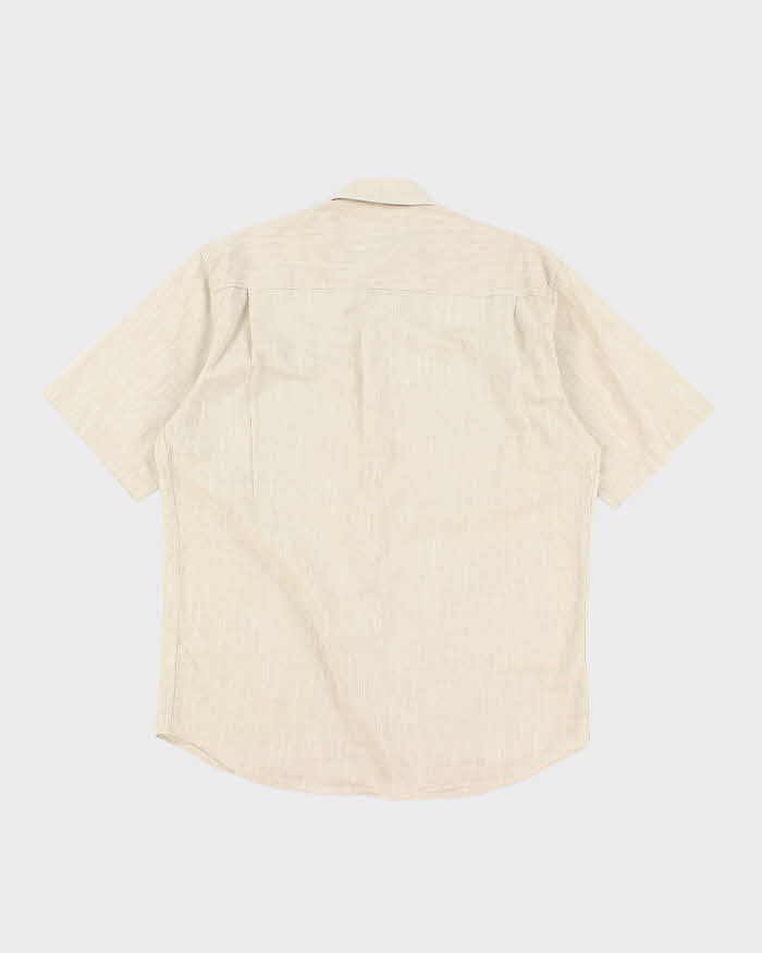 Vintage 2000's Pierre Cardin Patterned Short Sleeve Shirt - L