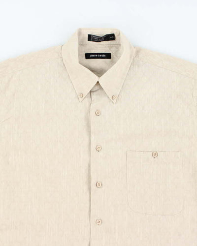 Vintage 2000's Pierre Cardin Patterned Short Sleeve Shirt - L