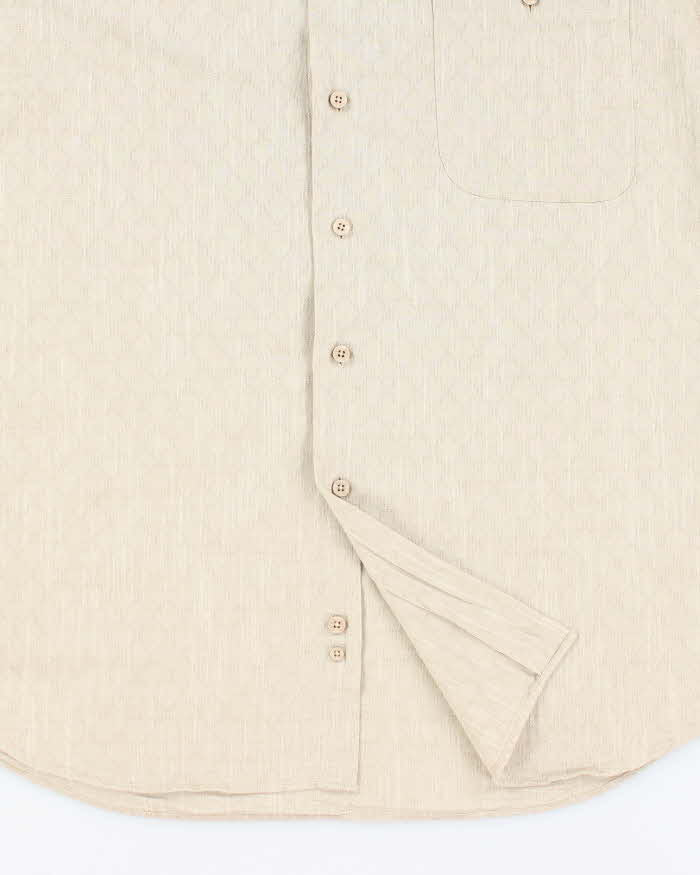 Vintage 2000's Pierre Cardin Patterned Short Sleeve Shirt - L