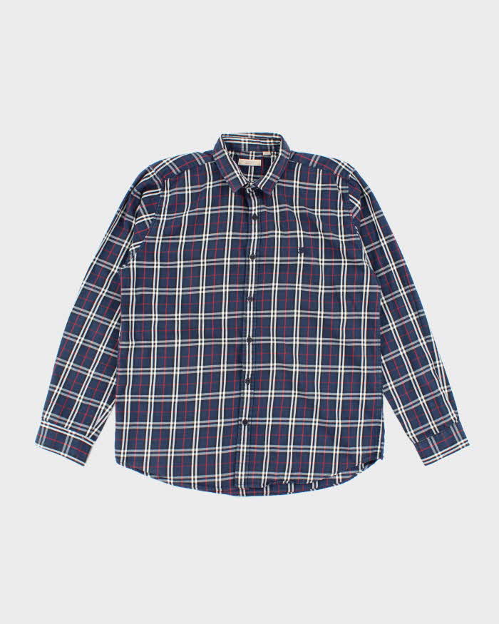 Vintage 2000's Burberry Brit Patterned Button Up Shirt - XL