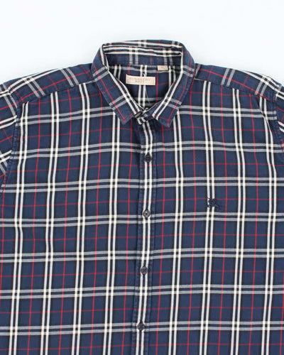 Vintage 2000's Burberry Brit Patterned Button Up Shirt - XL