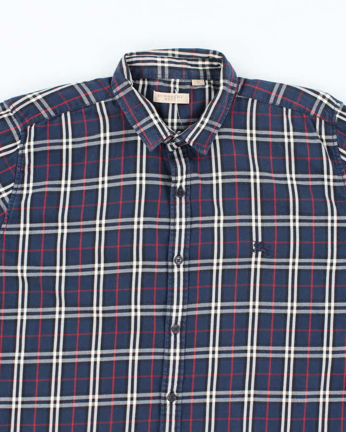 Vintage 2000's Burberry Brit Patterned Button Up Shirt - XL
