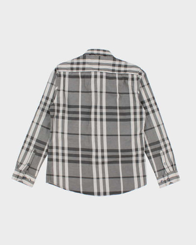 Vintage 2000's Burberry Brit Patterned Button Up Shirt - XXL