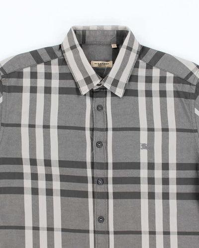 Vintage 2000's Burberry Brit Patterned Button Up Shirt - XXL
