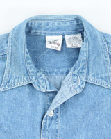 Vintage 90's Disney Winnie the Pooh Embroidered Denim Shirt - M
