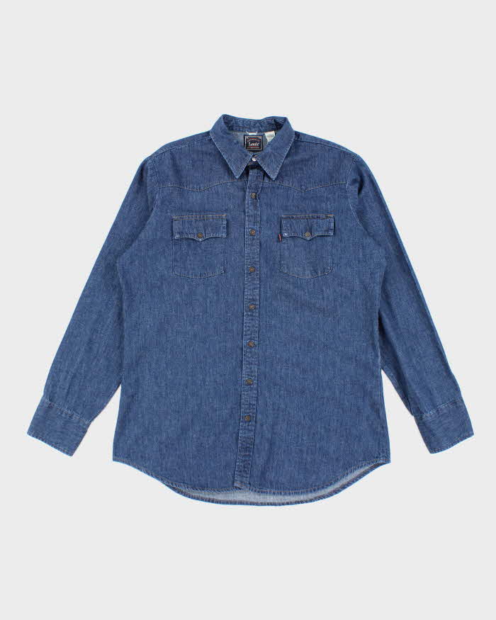 Vintage Levi's Dark Wash Oversized Denim Shirt - XL