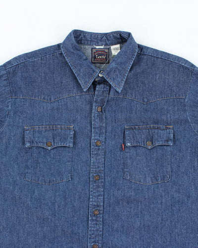 Vintage Levi's Dark Wash Oversized Denim Shirt - XL