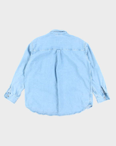 Vintage Levi's Silver Tab Heavyweight Light Wash Denim Shirt - L