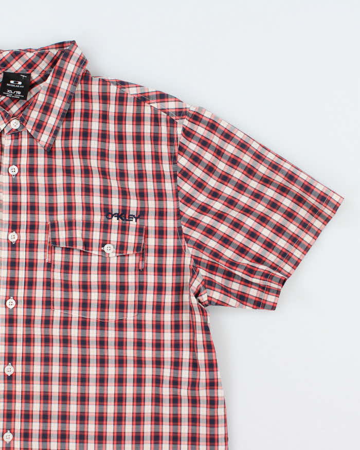 Vintage 2000's Oakley Checked Short Sleeve Shirt - XL