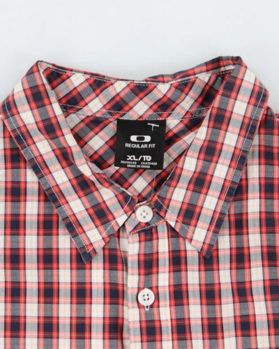 Vintage 2000's Oakley Checked Short Sleeve Shirt - XL