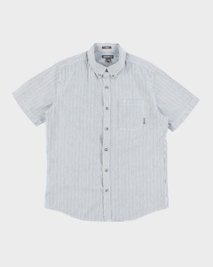 Vintage 2000's Eddie Bauer Striped Short Sleeve Shirt - M