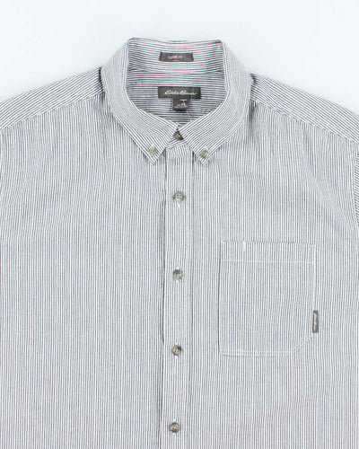 Vintage 2000's Eddie Bauer Striped Short Sleeve Shirt - M