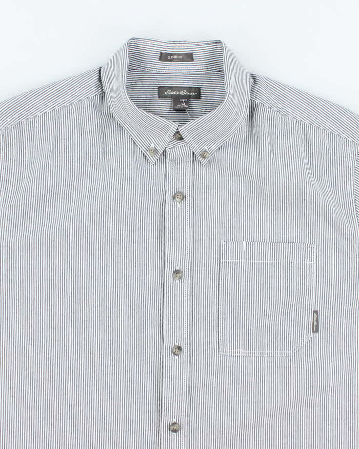 Vintage 2000's Eddie Bauer Striped Short Sleeve Shirt - M