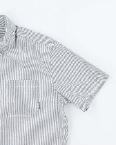 Vintage 2000's Eddie Bauer Striped Short Sleeve Shirt - M