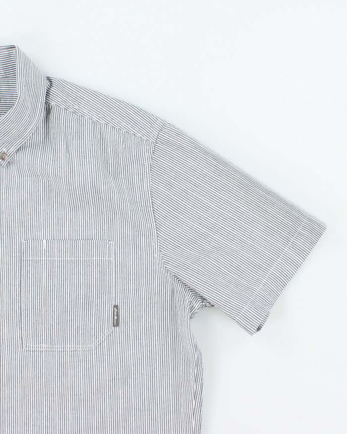 Vintage 2000's Eddie Bauer Striped Short Sleeve Shirt - M