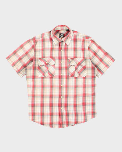 Vintage 2000's Timberland Checked Short Sleeve Shirt - M