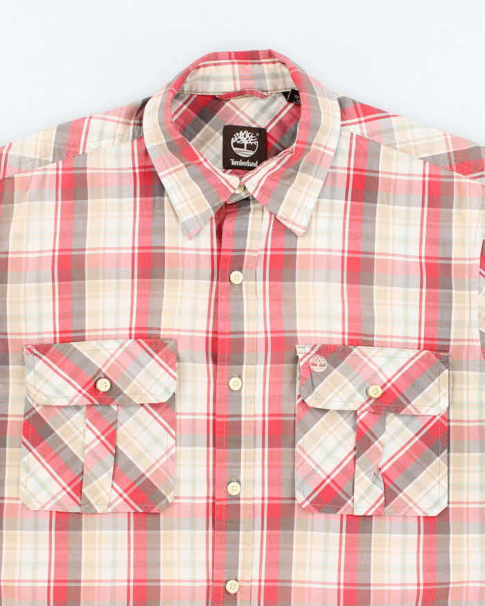 Vintage 2000's Timberland Checked Short Sleeve Shirt - M