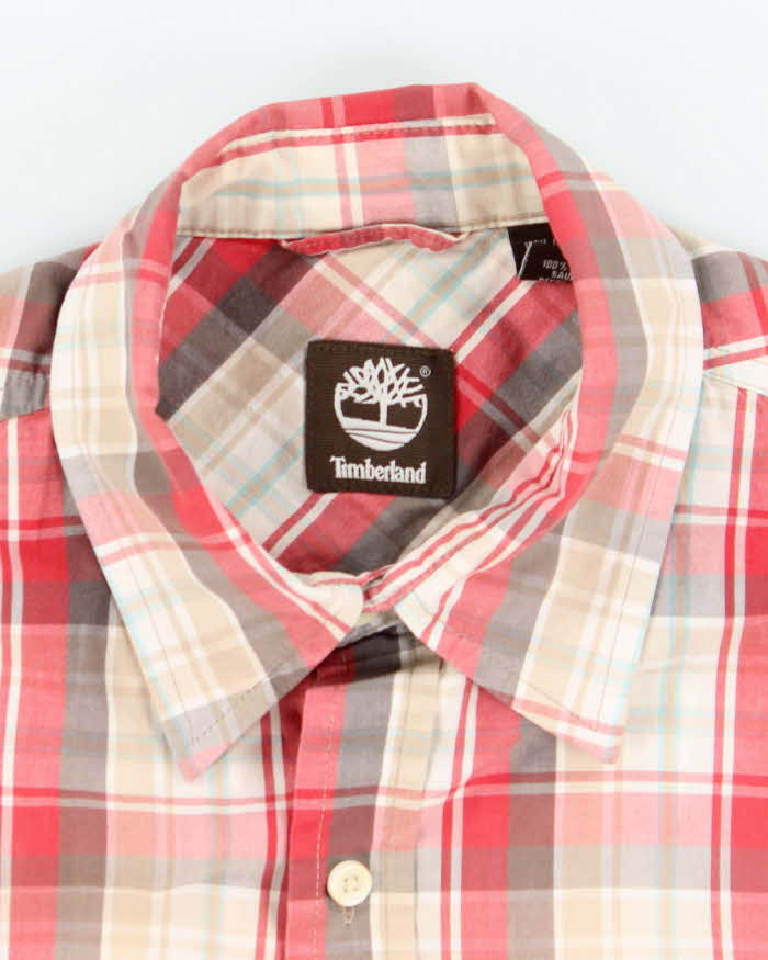 Vintage 2000's Timberland Checked Short Sleeve Shirt - M