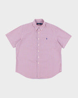 Vintage 2000's Ralph Lauren Checked Short Sleeve Shirt - XL