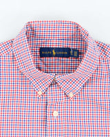 Vintage 2000's Ralph Lauren Checked Short Sleeve Shirt - XL