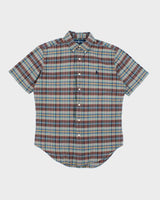Vintage 2000's Polo Ralph Lauren Patterned Short Sleeve Shirt - M