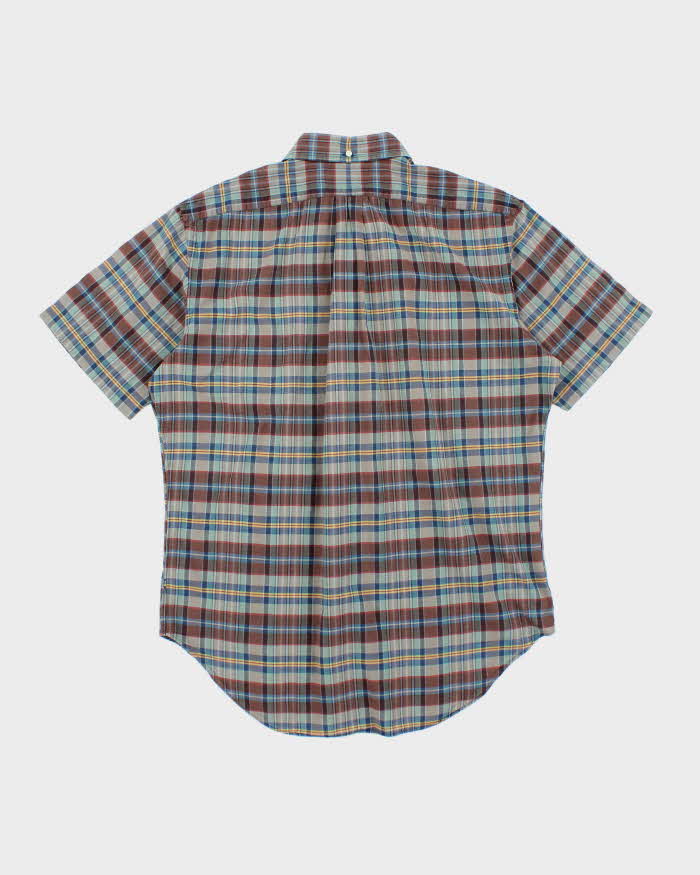 Vintage 2000's Polo Ralph Lauren Patterned Short Sleeve Shirt - M