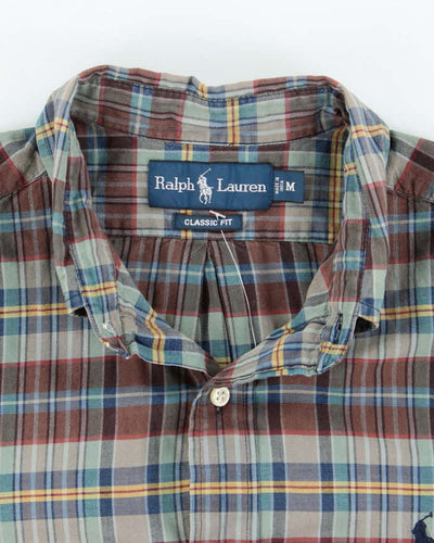 Vintage 2000's Polo Ralph Lauren Patterned Short Sleeve Shirt - M