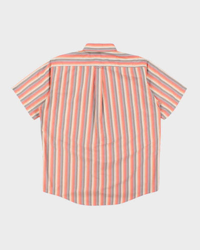 Vintage Lacoste Striped Short Sleeve Shirt - L