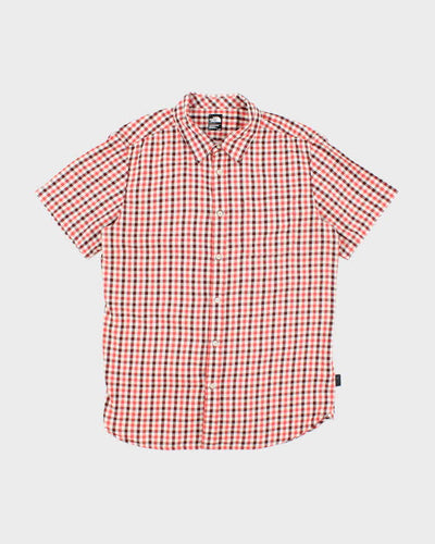 Vintage 2000's The North Face Check Short Sleeve Shirt - L