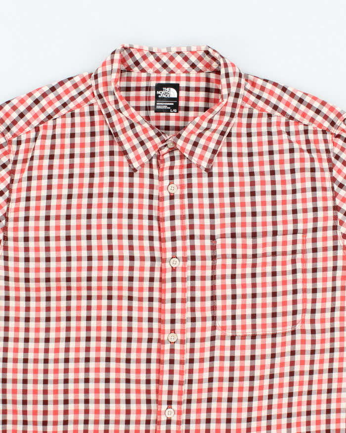 Vintage 2000's The North Face Check Short Sleeve Shirt - L