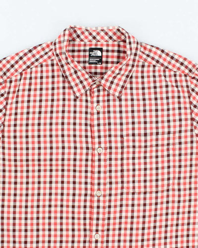 Vintage 2000's The North Face Check Short Sleeve Shirt - L