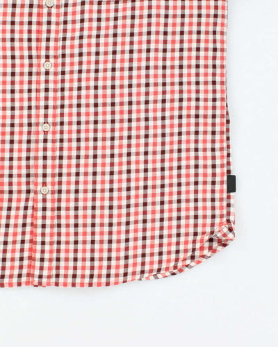 Vintage 2000's The North Face Check Short Sleeve Shirt - L