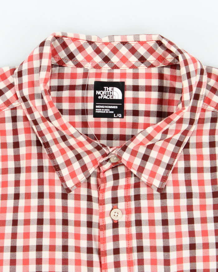 Vintage 2000's The North Face Check Short Sleeve Shirt - L