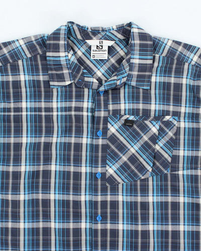 Salomon Check Short Sleeve Shirt - M