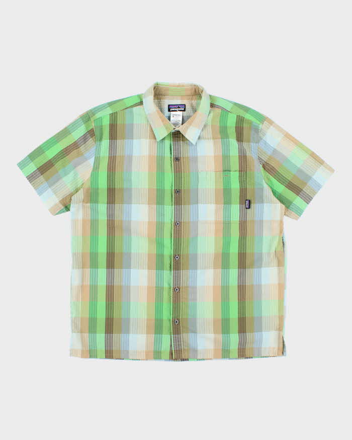 Vintage Patagonia Seersucker Check Short Sleeve Shirt - XL