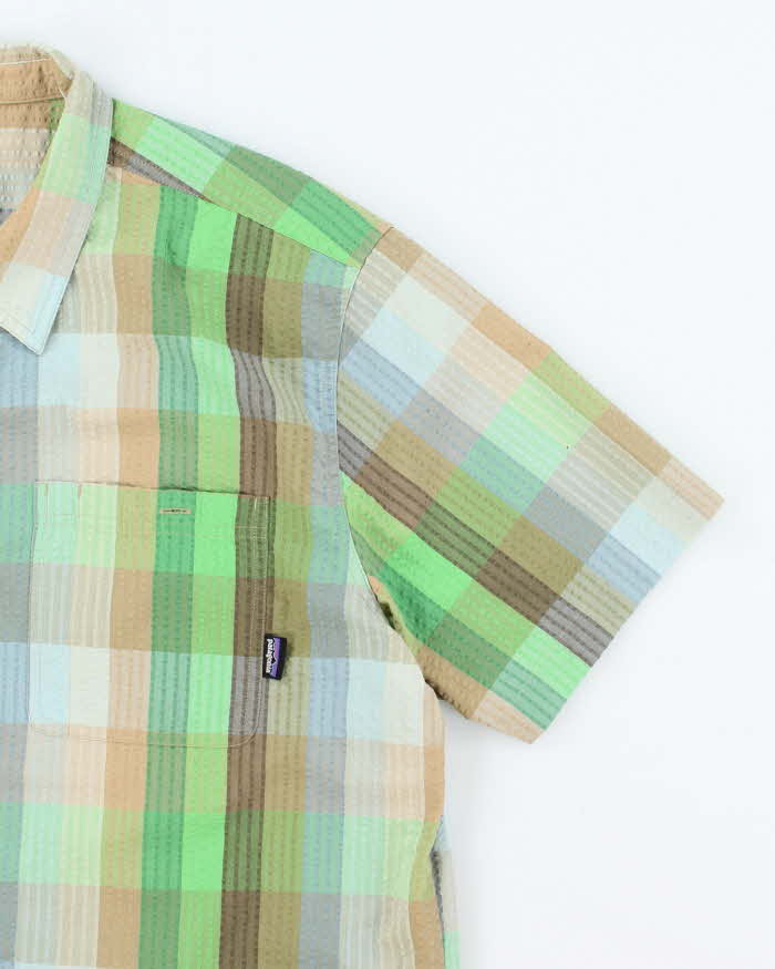 Vintage Patagonia Seersucker Check Short Sleeve Shirt - XL