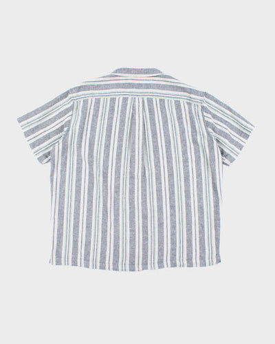 Vintage Eddie Bauer Stripe Short Sleeve Shirt - XL