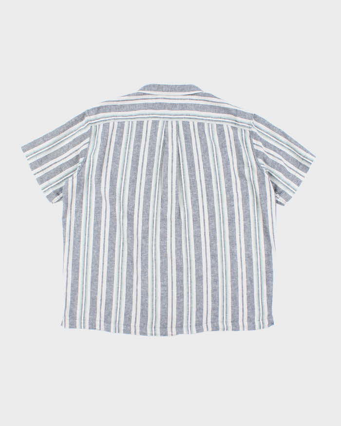 Vintage Eddie Bauer Stripe Short Sleeve Shirt - XL