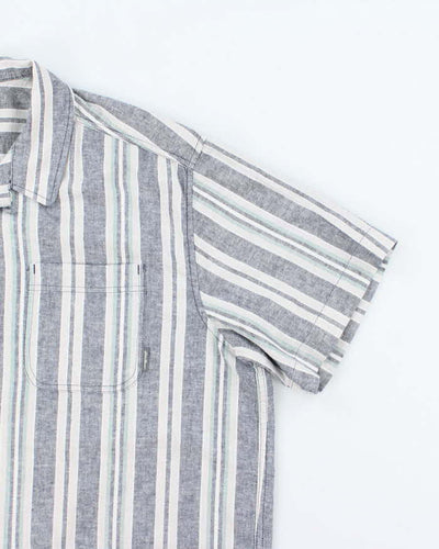 Vintage Eddie Bauer Stripe Short Sleeve Shirt - XL