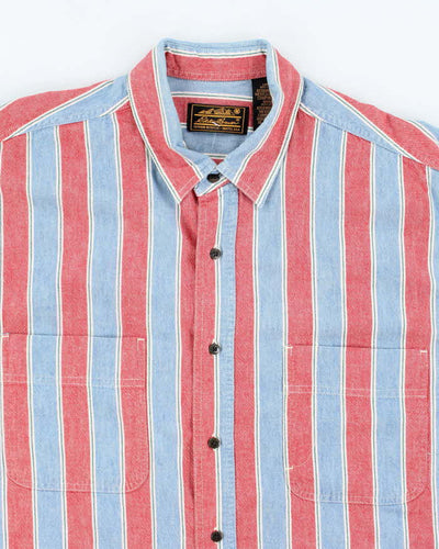 Vintage Eddie Bauer Stripe Short Sleeve Shirt - L