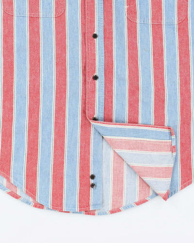 Vintage Eddie Bauer Stripe Short Sleeve Shirt - L