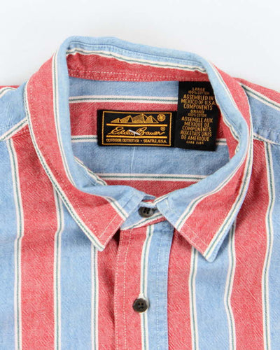 Vintage Eddie Bauer Stripe Short Sleeve Shirt - L