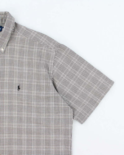 Vintage Ralph Lauren Check Short Sleeve Shirt - L