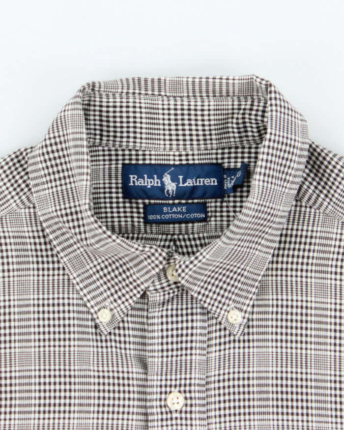 Vintage Ralph Lauren Check Short Sleeve Shirt - L