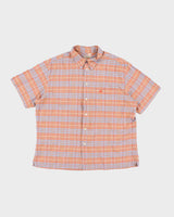 Vintage Burberry Check Short Sleeve Shirt - XL