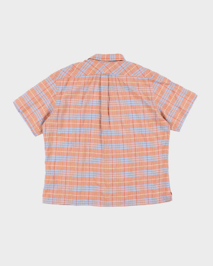 Vintage Burberry Check Short Sleeve Shirt - XL