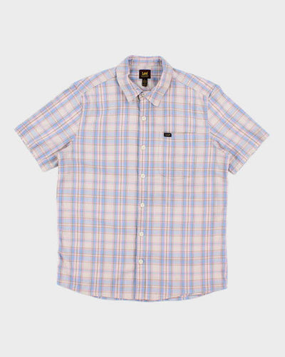 Vintage Lee Check Short Sleeve Shirt - L