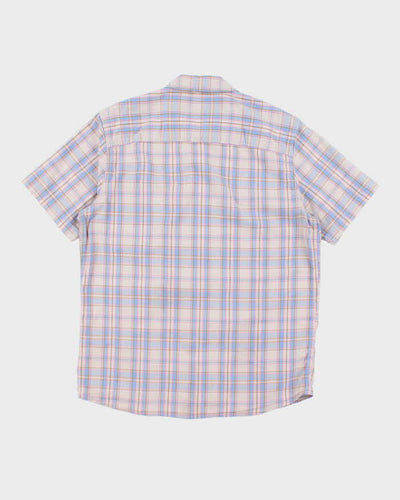 Vintage Lee Check Short Sleeve Shirt - L
