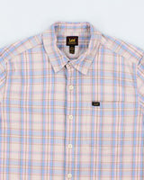 Vintage Lee Check Short Sleeve Shirt - L
