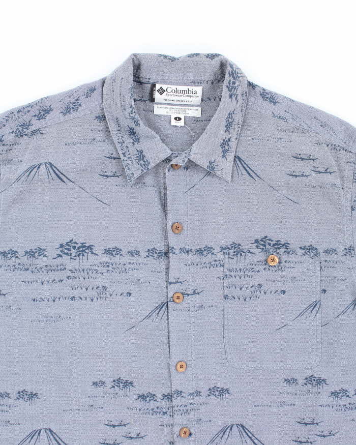 Vintage  Columbia Silk Blend Hawaiian Shirt - L